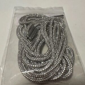 Macy's Silver Rhinestone Boot Laces